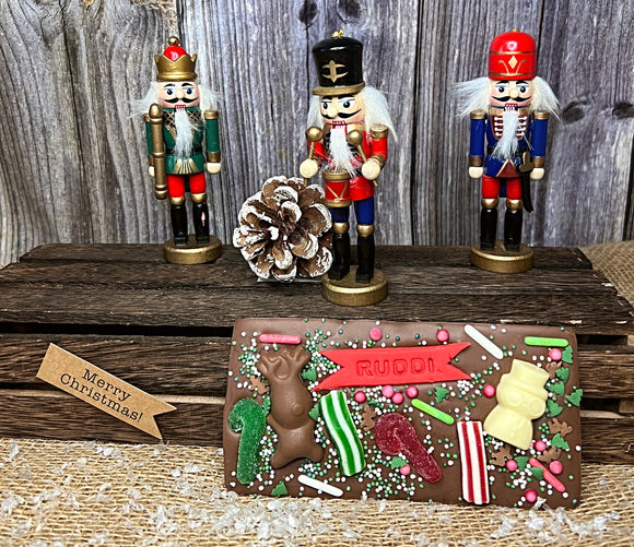Personalised Christmas Chocolate Bar