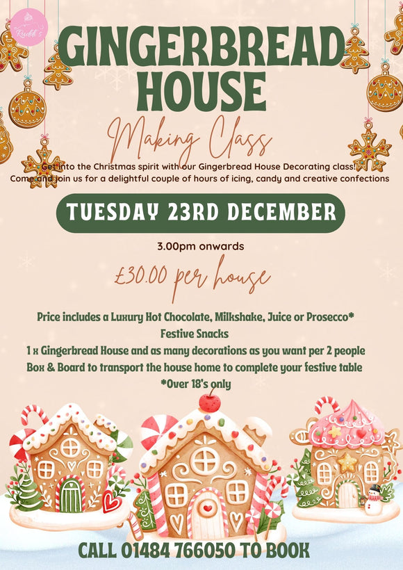Gingerbread House Workshop - Tuesday 23rd December - 3.00pm Onwards