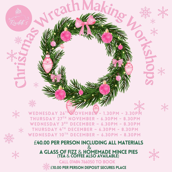 Christmas Wreath Making Workshop - Various Dates