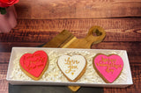Valentines Sugar Cookies - Set of 3