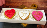 Valentines Sugar Cookies - Set of 3